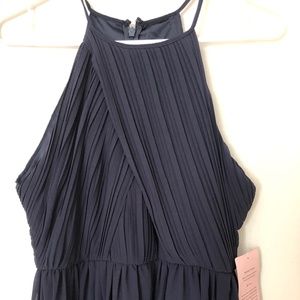 Anthropologie BHLDN Madrie Navy Blue Dress Size 2